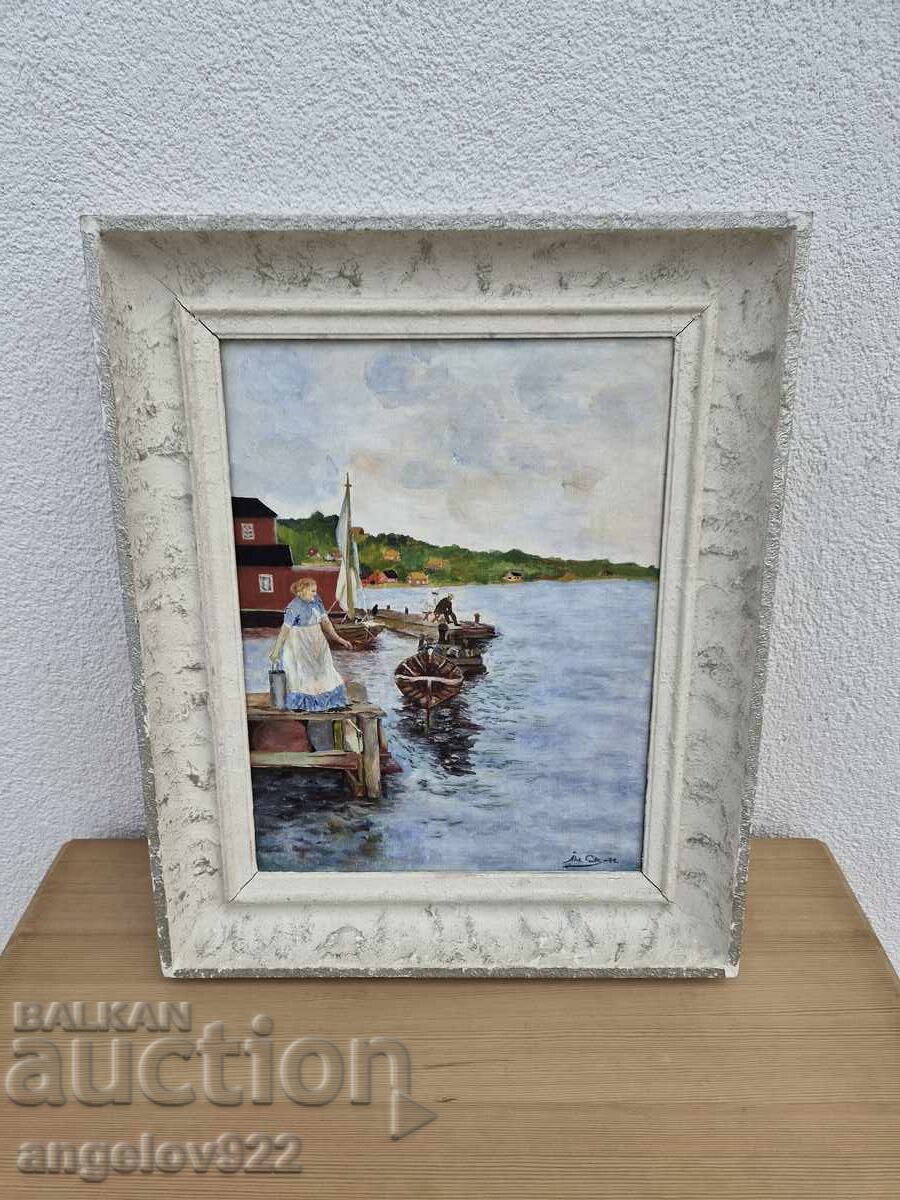 Pictura in ulei originala pe panza!!!