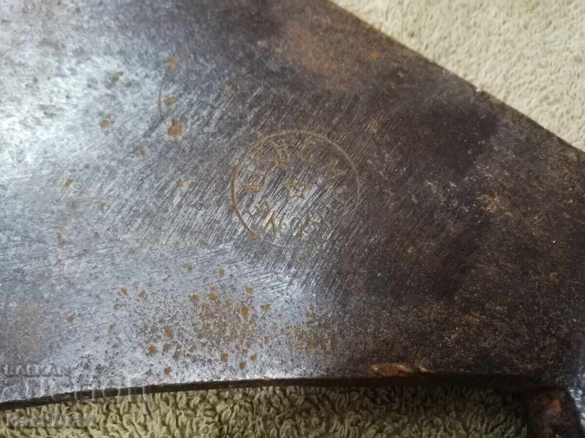 Licitație Topor mare italian vechi, secure, unealtă