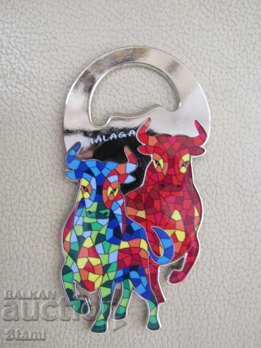 Magnet-bottle opener from Malaga, Spain-1
