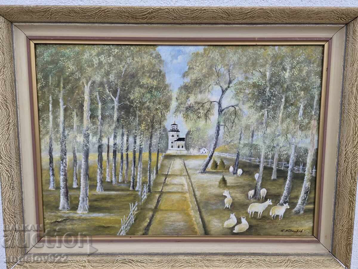 Pictura in ulei originala pe phaser!!! - 5