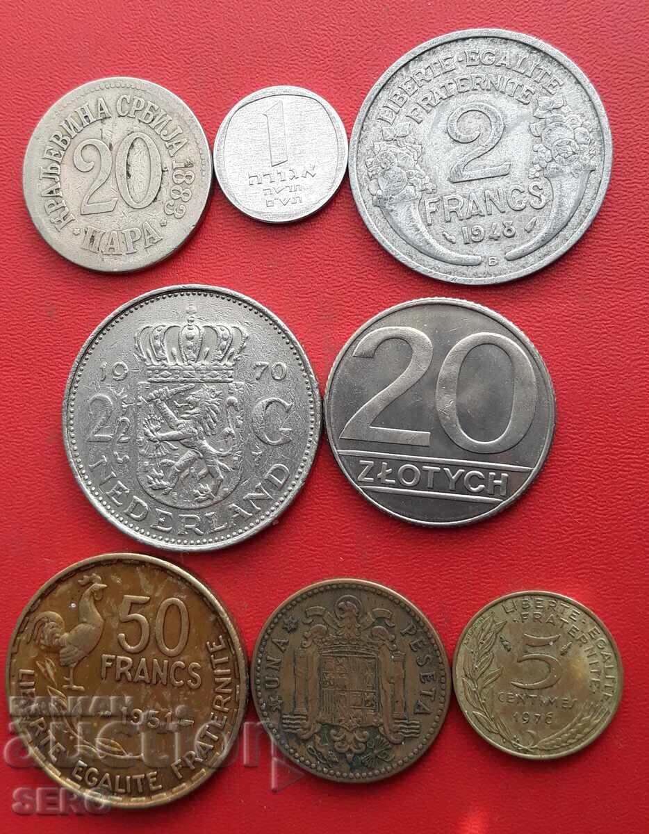 Смесен лот от 8 монети Смесен лот от 8 монети