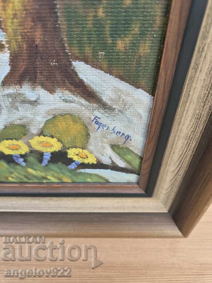 Авторска картина с маслени бои върху фазер!!! - 6