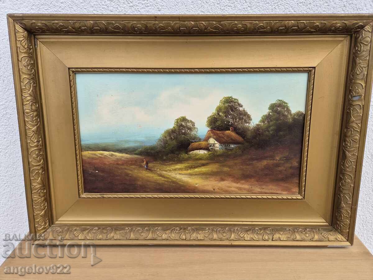 Veche pictură originală în ulei pe placaj!!! cu preț € 5.00 | 9.78 BGN