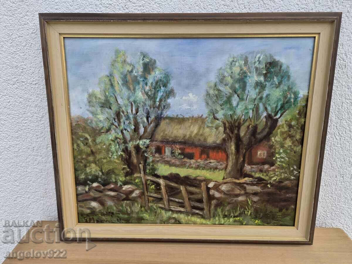 Аукцион Авторска картина с маслени бои върху фазер!!! Аукцион Авторска картина с маслени бои върху фазер!!!