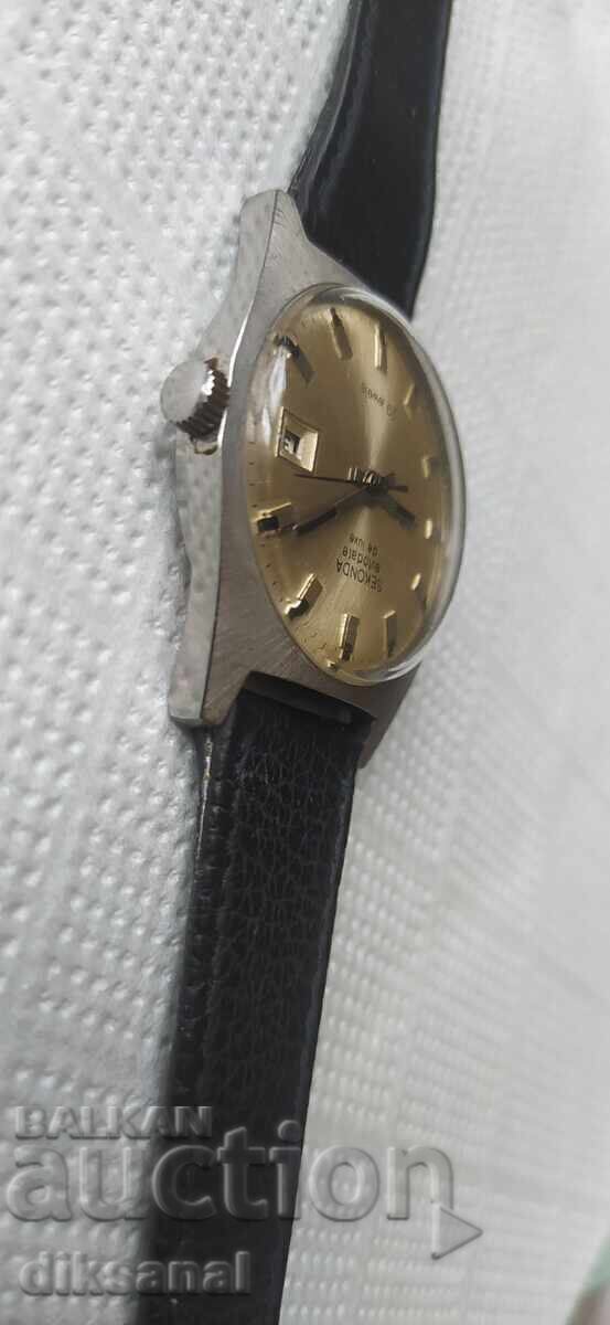 Delivery of Sekonda/Poljot autodate de luxe. Poljot steel