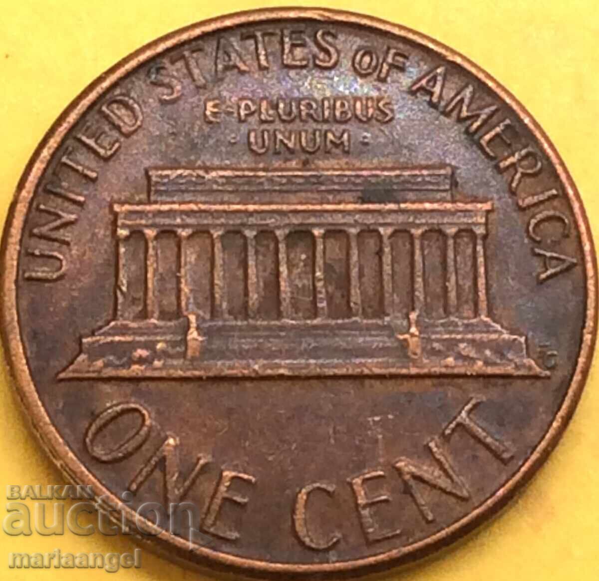 1 cent 1980 SUA Lincoln - 5