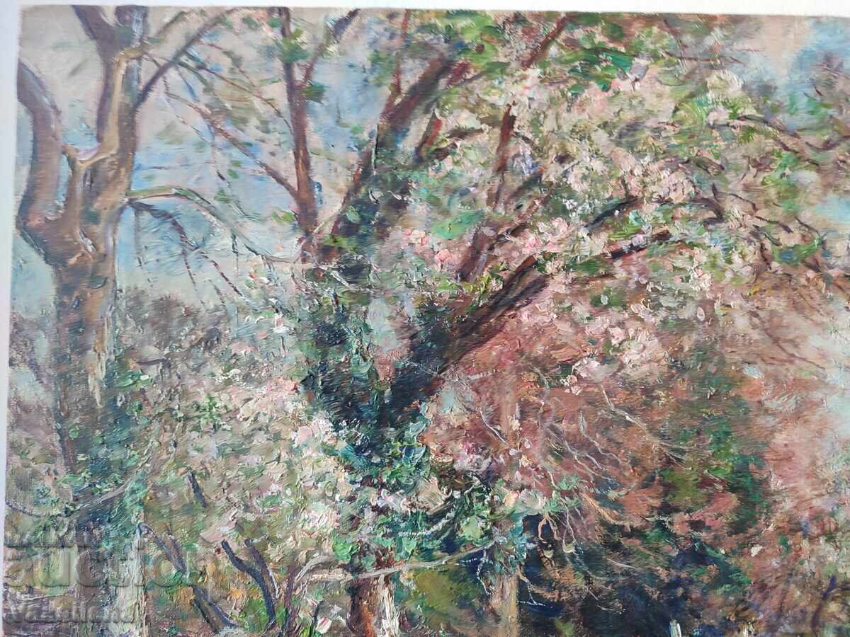 Селски пейзаж масло на платно - 5