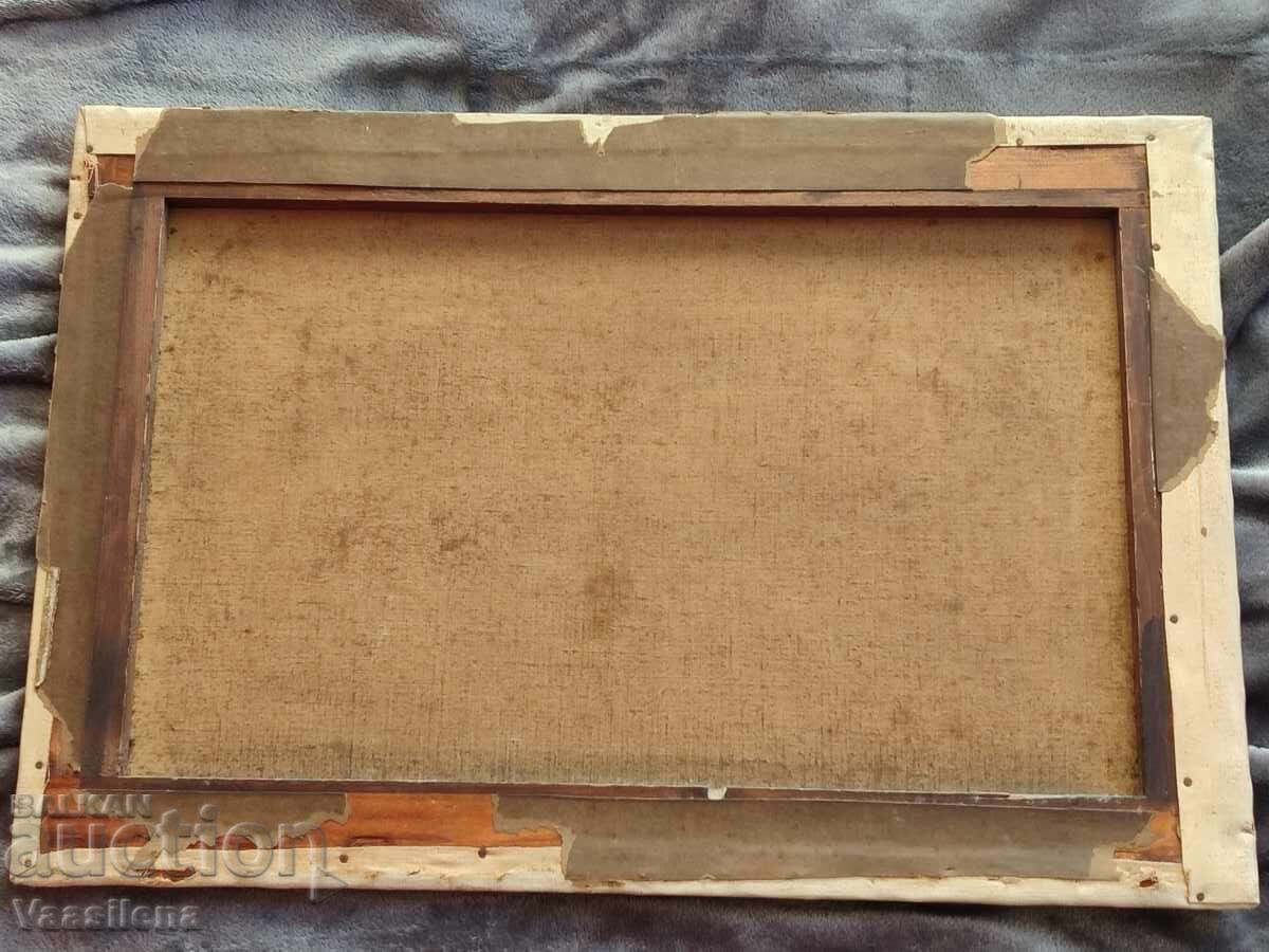 Селски пейзаж масло на платно - 6