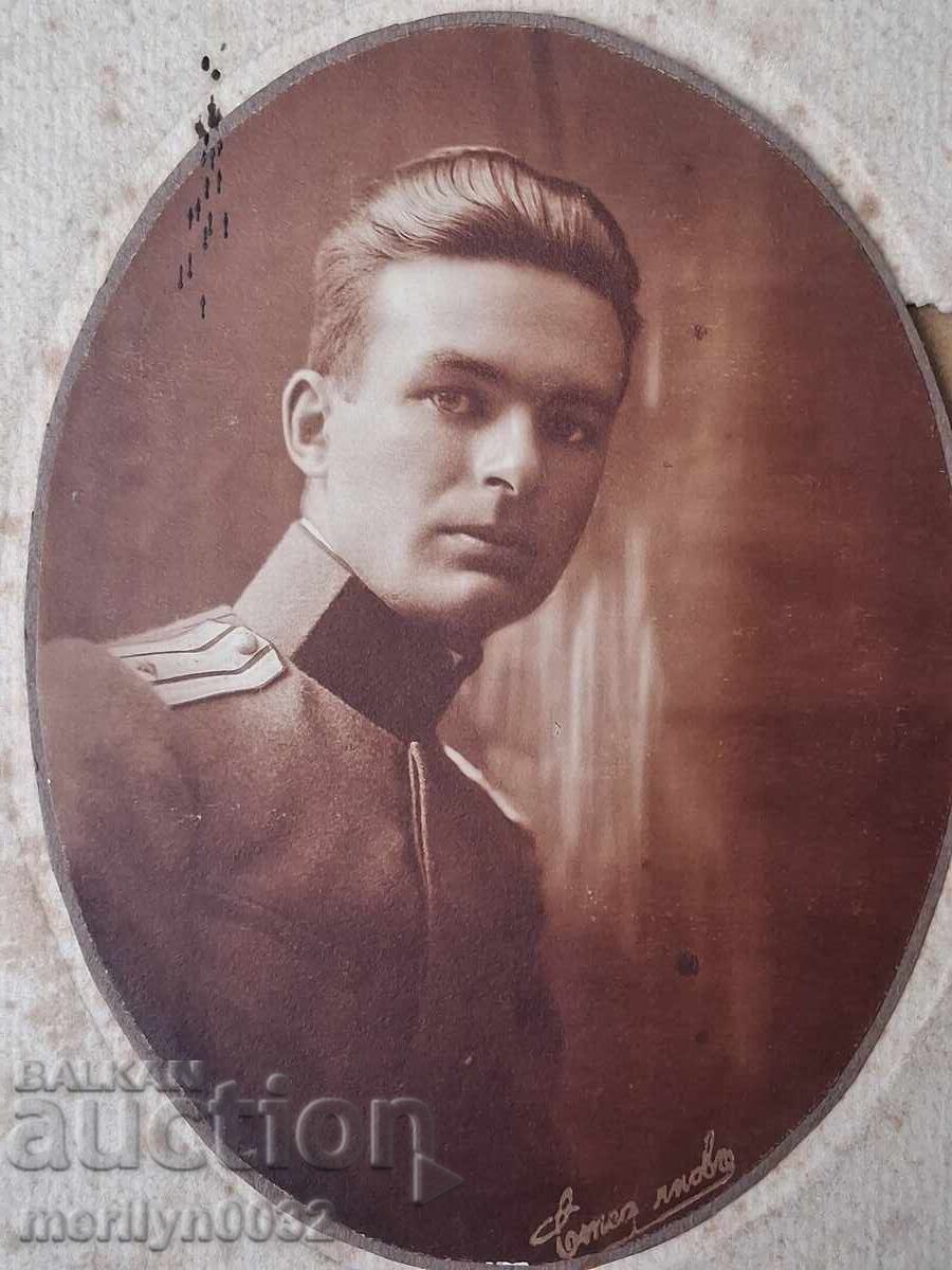 Fotografie portret ofiter, fotografie militara, 1920, Bulgaria