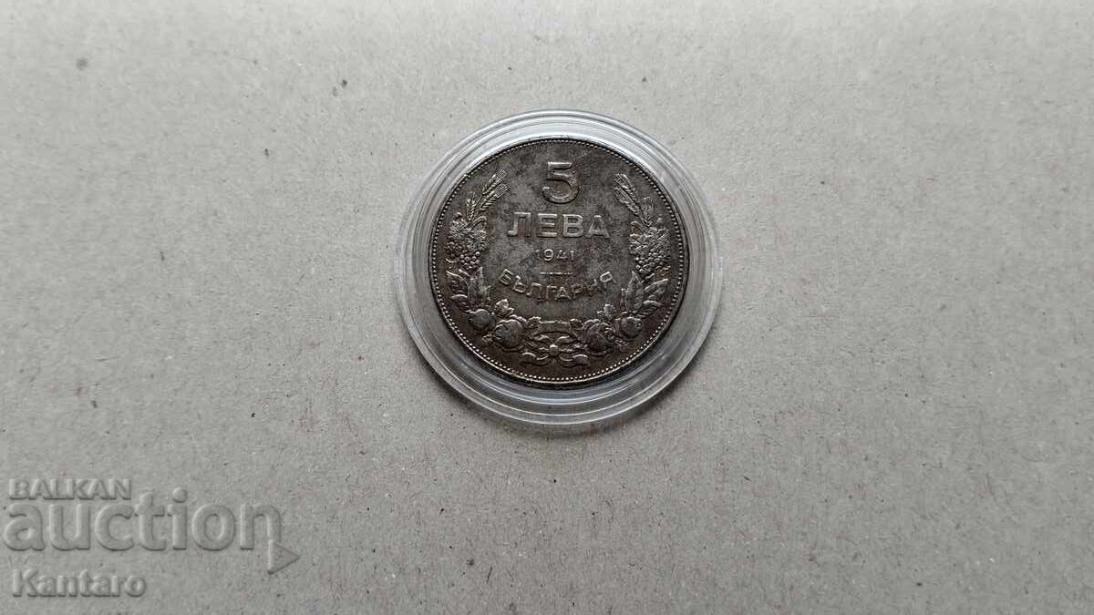 Νόμισμα - ΒΟΥΛΓΑΡΙΑ - 5 λεβα 1941