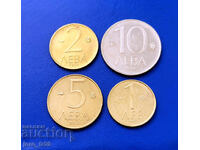 лот 1,2,5 и 10 лева 1992 г. - 1
