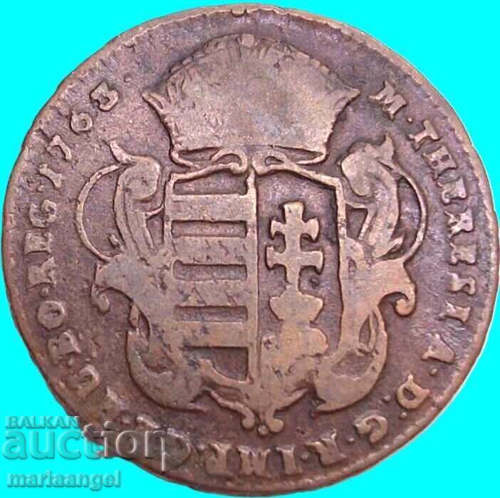 Унгария 1 денар 1763 Австрия Мария Терезия Австрия RARE! - 7