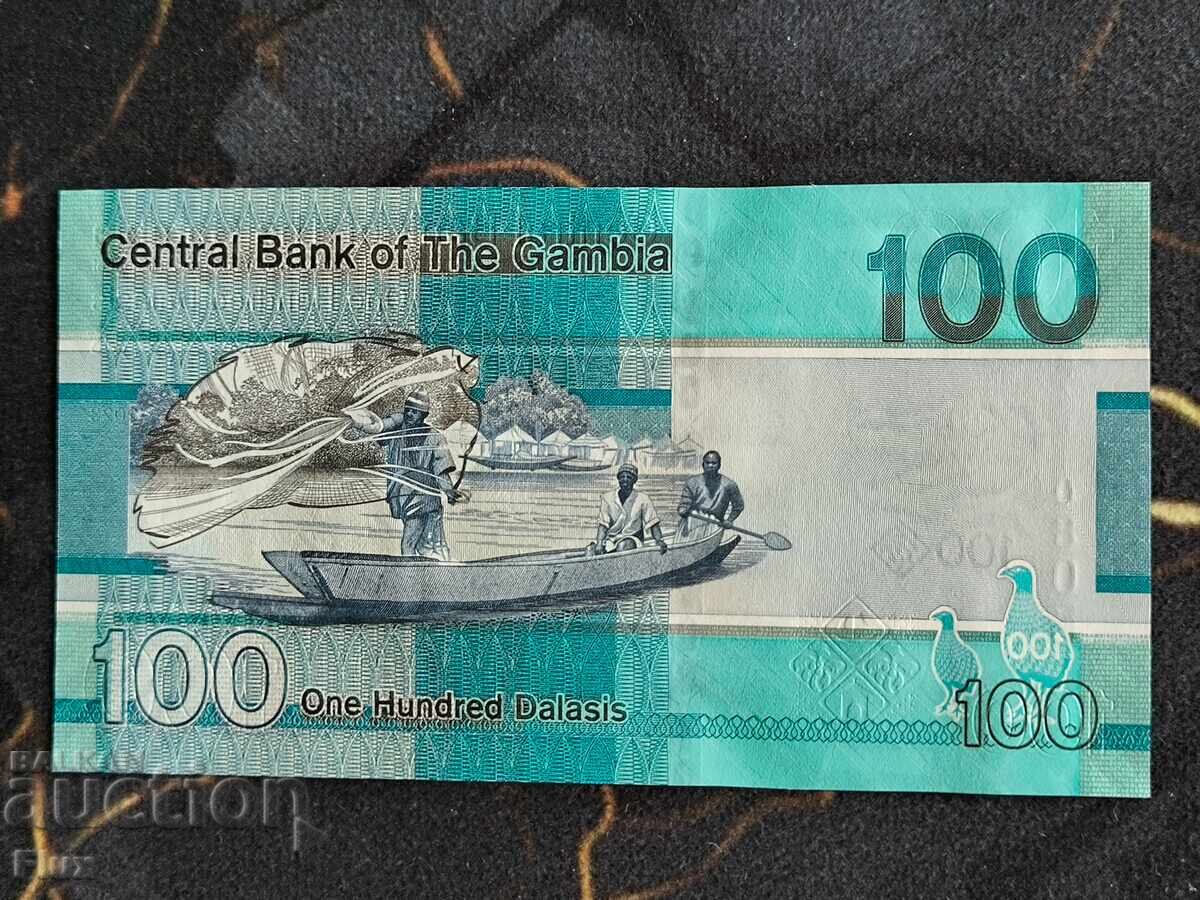 Τραπεζογραμμάτιο - Γκάμπια - 100 ντάλασι UNC | 2023 με τιμή € 10.00 | 19.56 BGN
