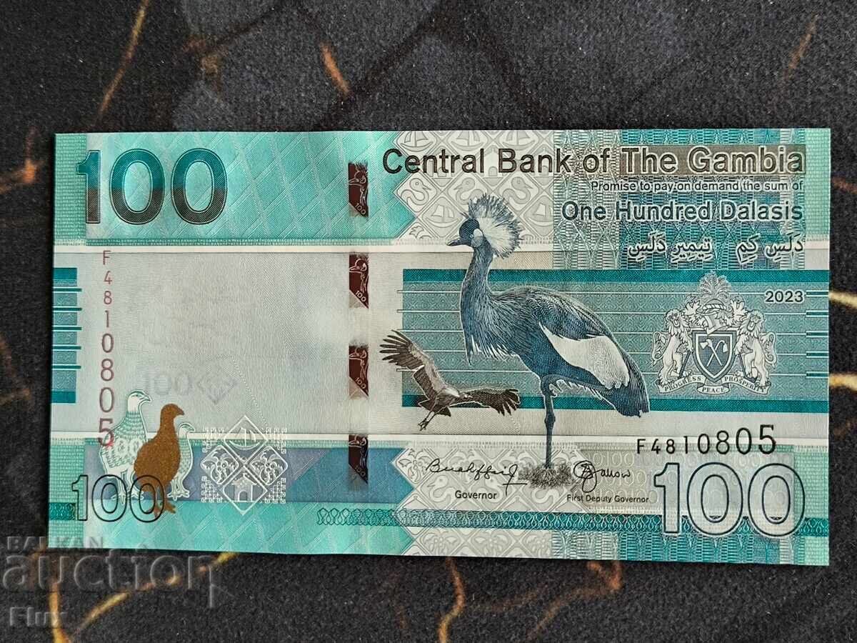 Τραπεζογραμμάτιο - Γκάμπια - 100 ντάλασι UNC | 2023