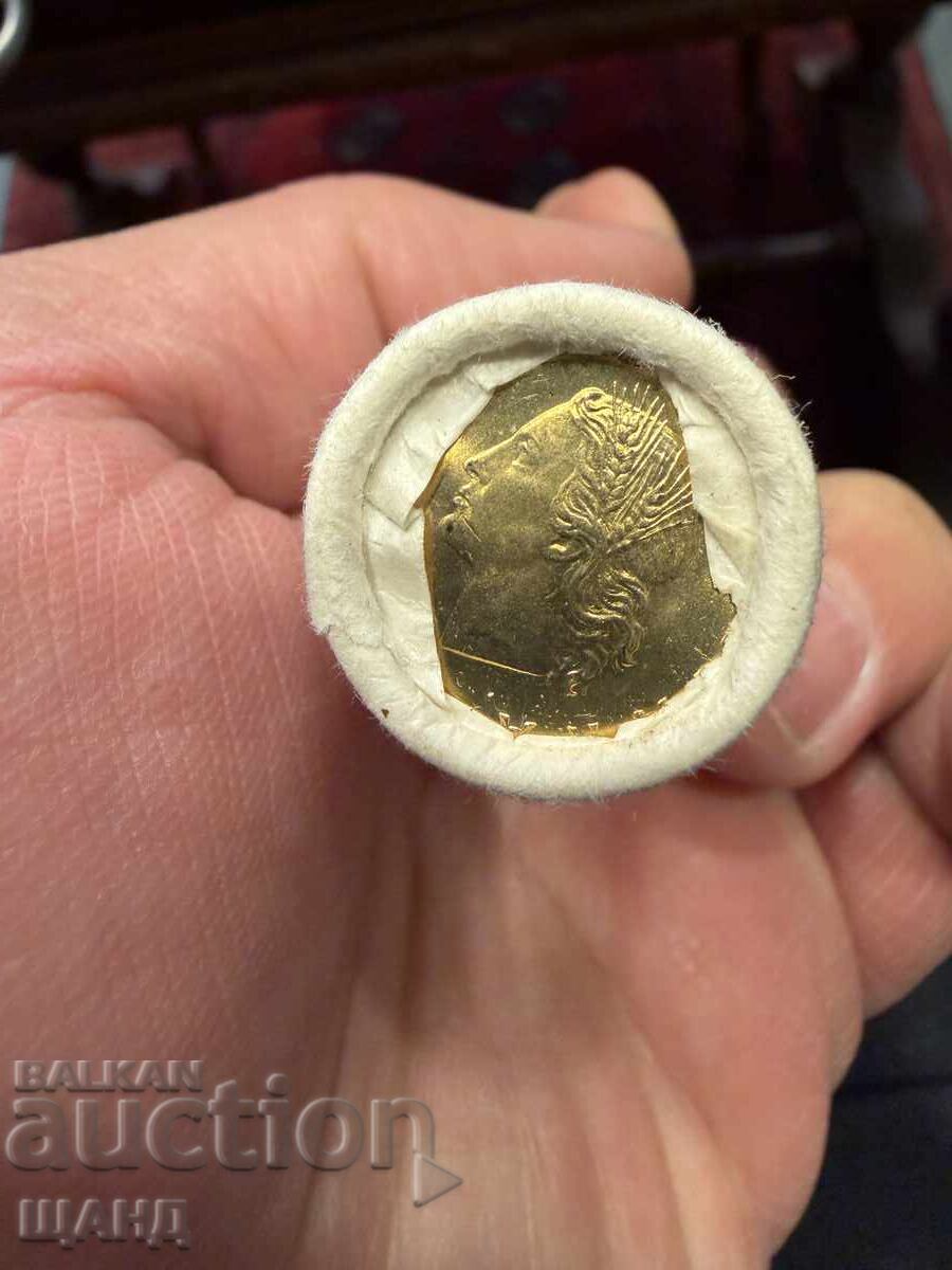 50x 20 Λιρών Ιταλίας Τραπεζικά Φυλλάδια Νομισμάτων Mint UNC 1991 Νόμισμα με τιμή € 10.35 | 20.24 BGN 50x 20 Λιρών Ιταλίας Τραπεζικά Φυλλάδια Νομισμάτων Mint UNC 1991 Νόμισμα με τιμή € 10.35 | 20.24 BGN