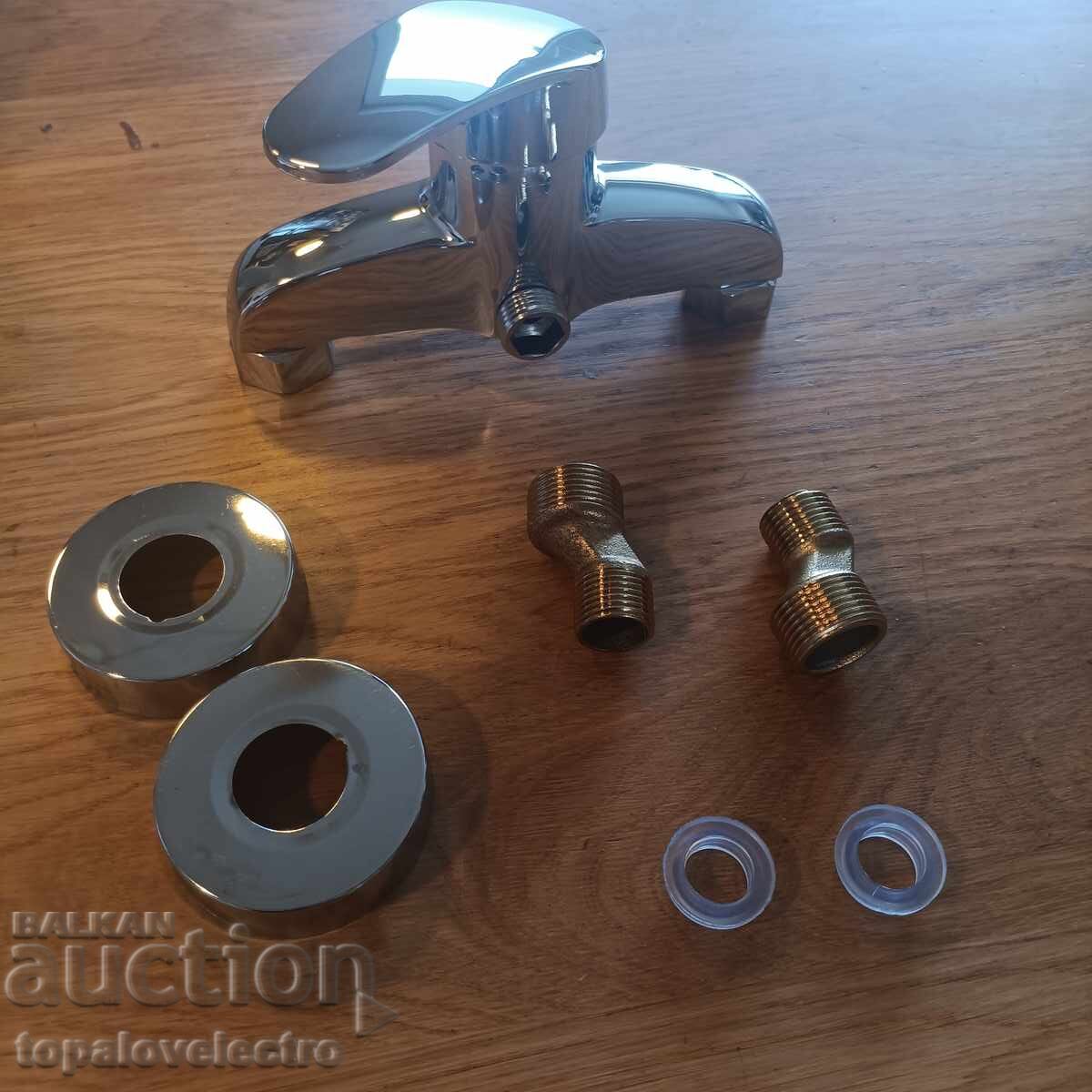 NOU! Robinet de duș – de perete, monocomandă, crom, G 1/2 /c - 5