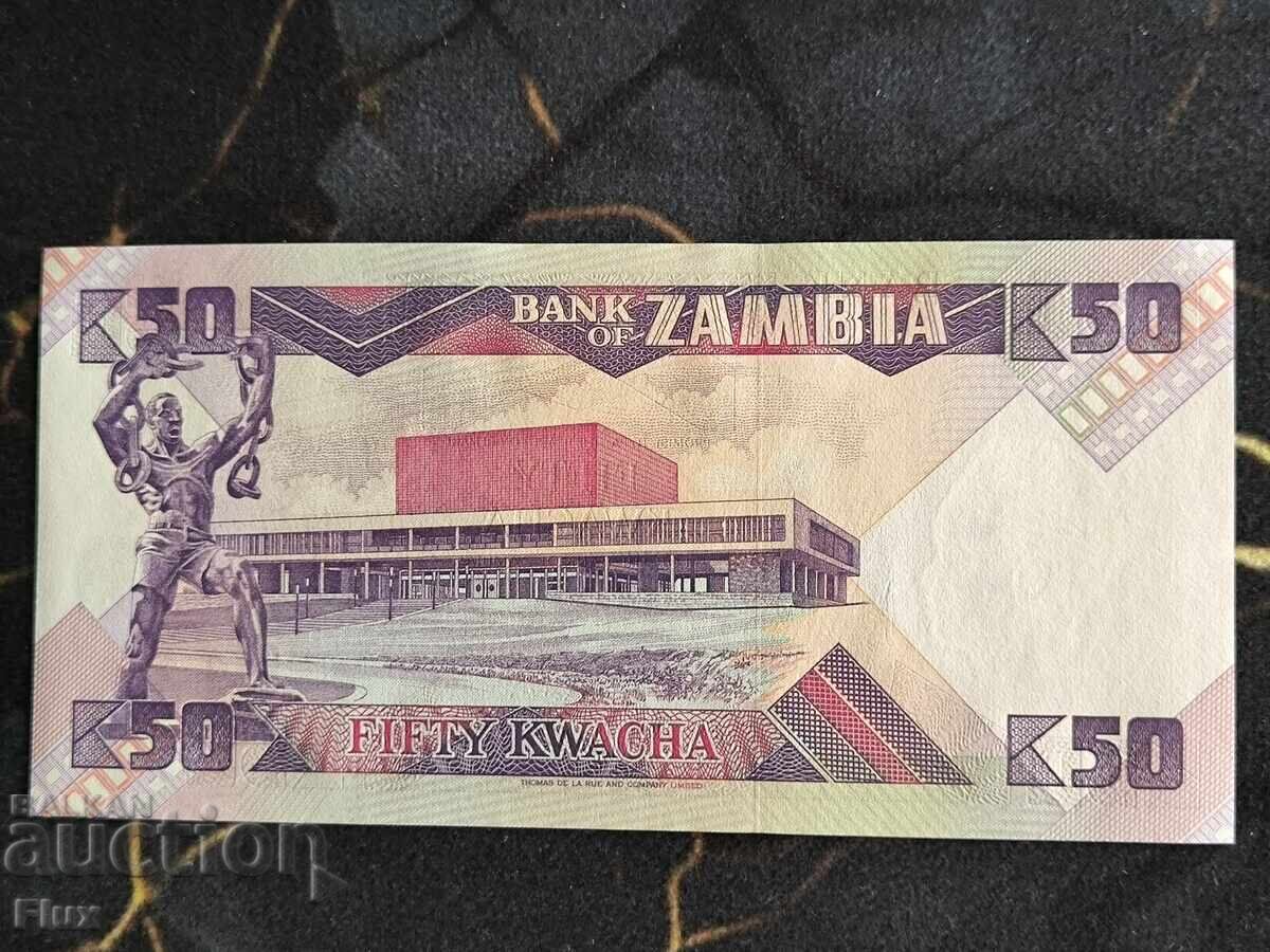 Τραπεζογραμμάτιο - Ζάμπια - 50 Kwacha UNC | 1986 - 1987 με τιμή € 2.00 | 3.91 BGN