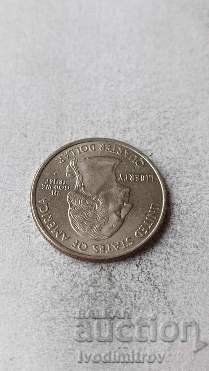US 25 Cent 2002 P Mississippi cu preț € 0.89 | 1.74 BGN