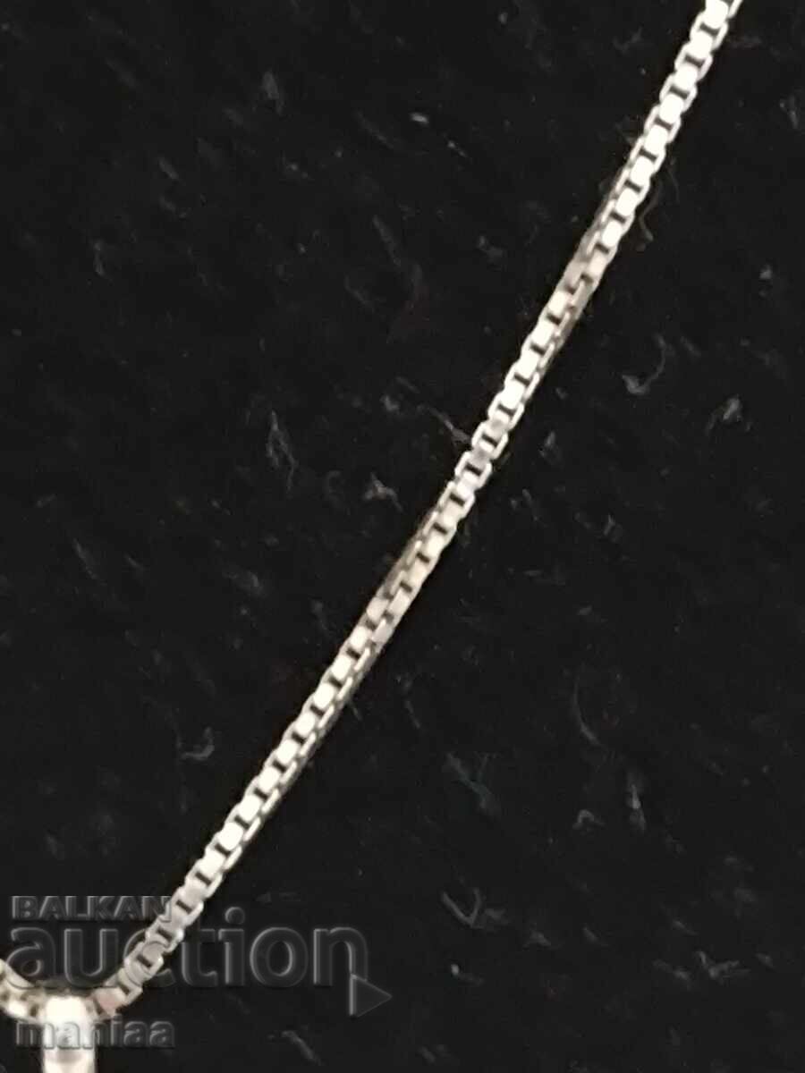 Licitație Frumos lanț argint marcat proba 925