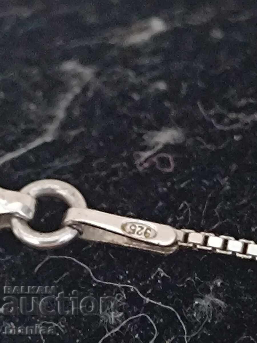 Livrarea Frumos lanț argint marcat proba 925