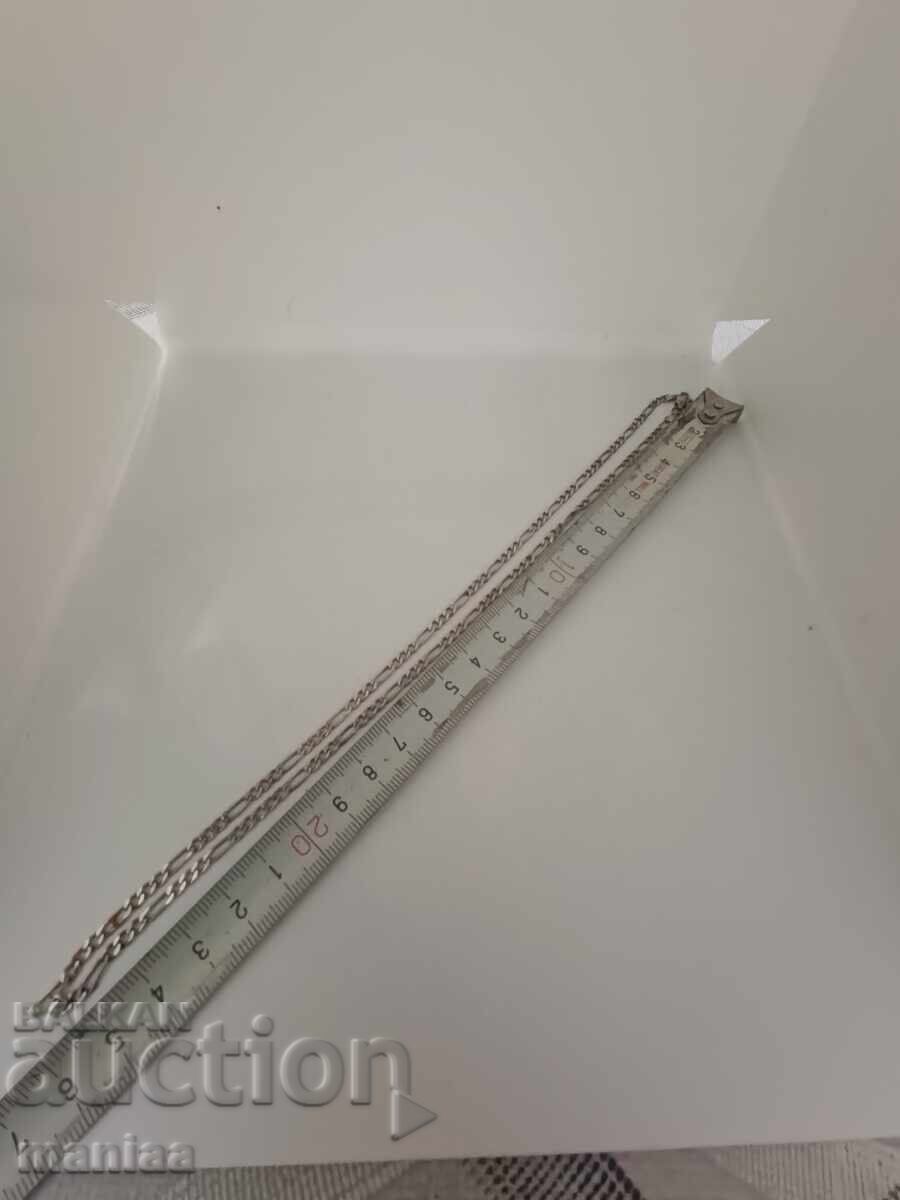 Доставка на Красив сребърен синджир Картие проба 025