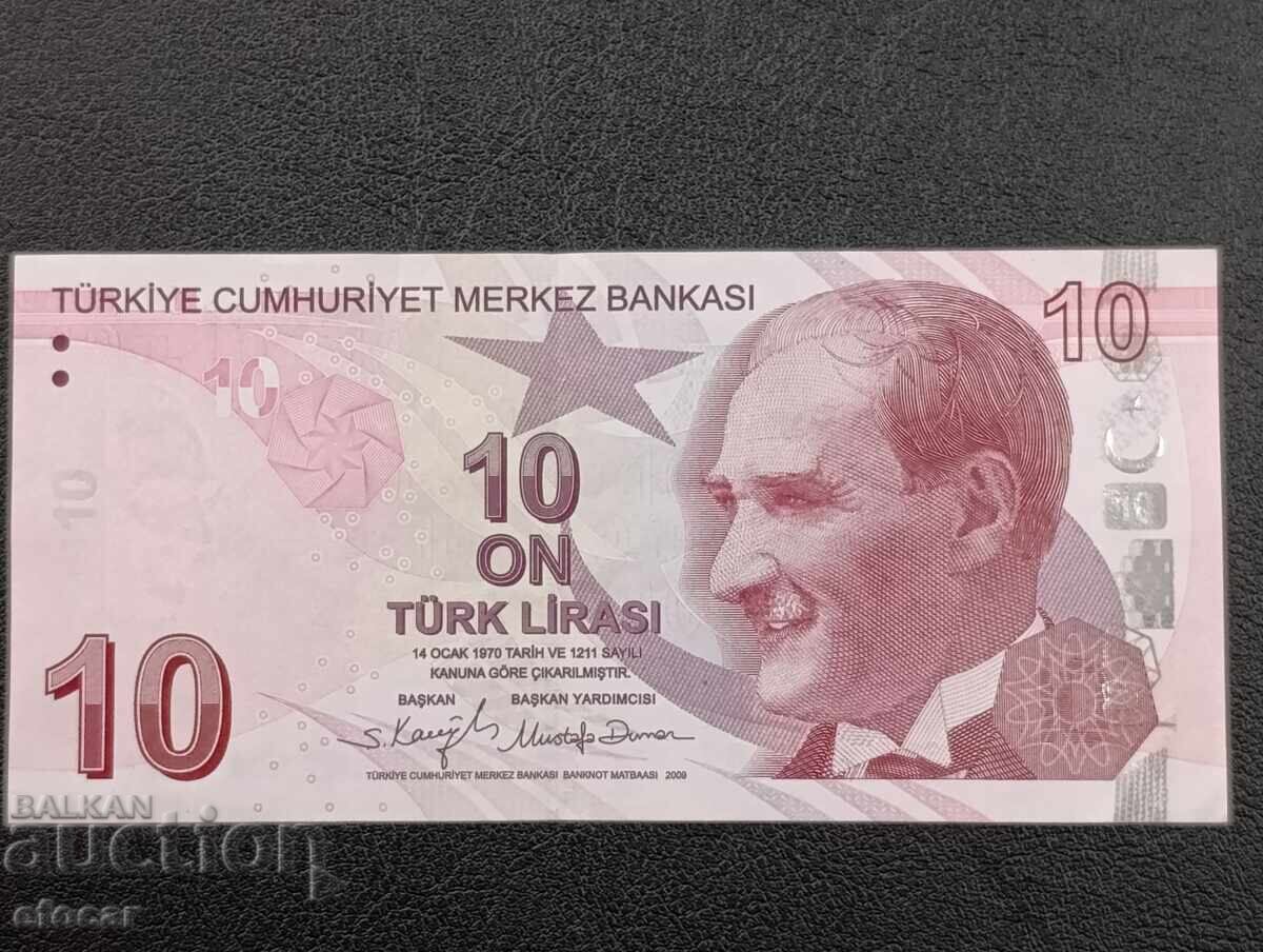 10 lire Republica Turcia