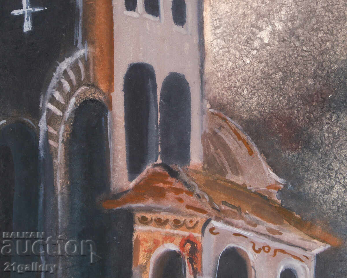 Ivan Apostolov kartina tempera peĭzazh - 5