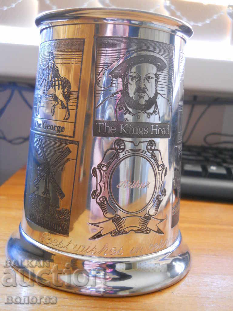 Cană de colecție pentru bere "English Pewter" - Anglia cu preț € 25.60 | 50.07 BGN