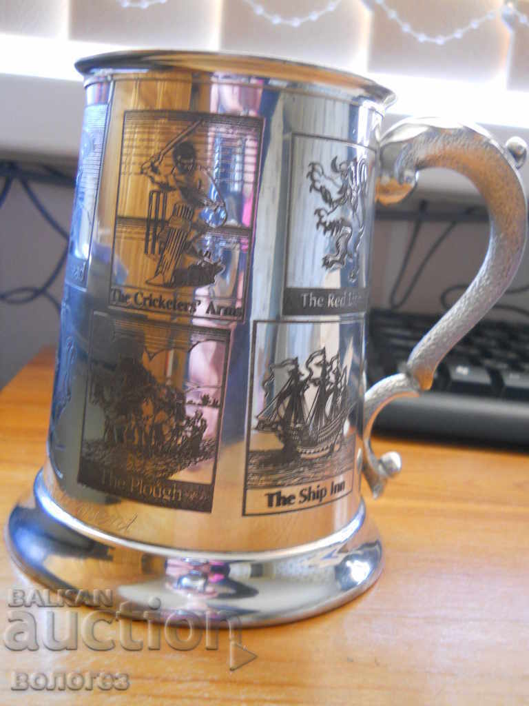 Licitație Cană de colecție pentru bere "English Pewter" - Anglia