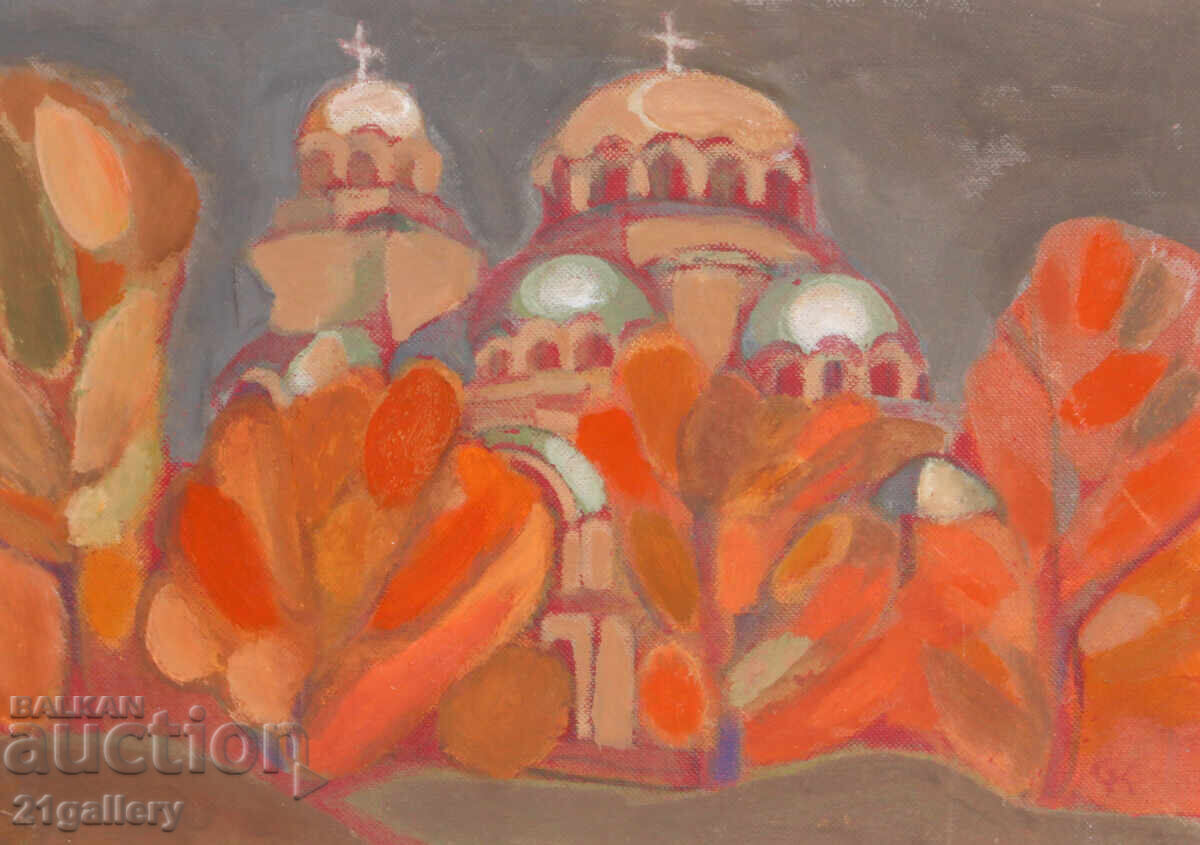 Livrarea Peisaj urban, pictură în ulei