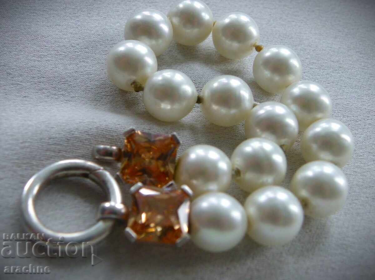 Παράδοση Βραχιόλι Thomas Sabo - ασήμι, κυτρίνες και μαργαριτάρια