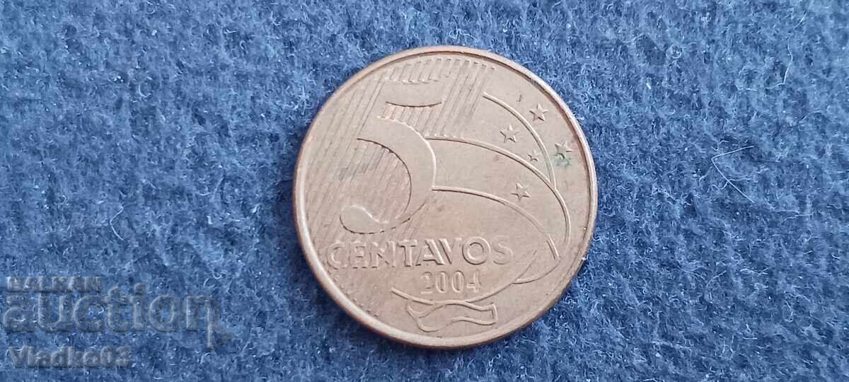Brazilia 5 centavos 2004