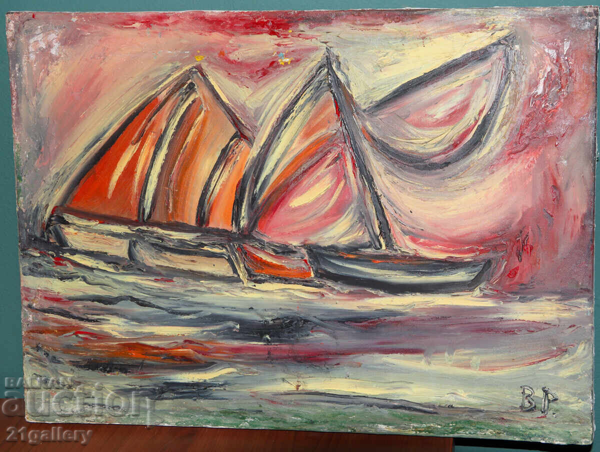 Valentin Radenovski Uleiuri pe pânză peisaj marin cu preț € 240.00 | 469.40 BGN Valentin Radenovski Uleiuri pe pânză peisaj marin cu preț € 240.00 | 469.40 BGN