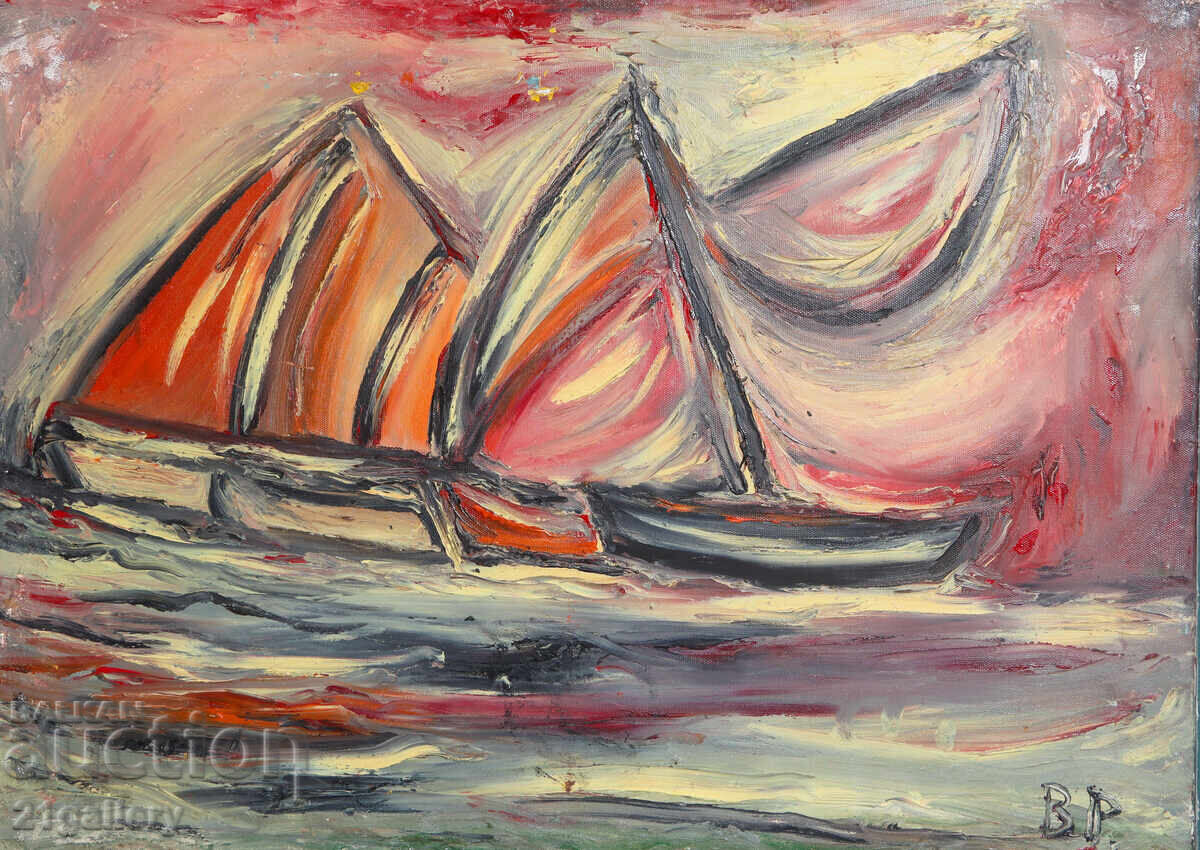 Licitație Valentin Radenovski Uleiuri pe pânză peisaj marin Licitație Valentin Radenovski Uleiuri pe pânză peisaj marin