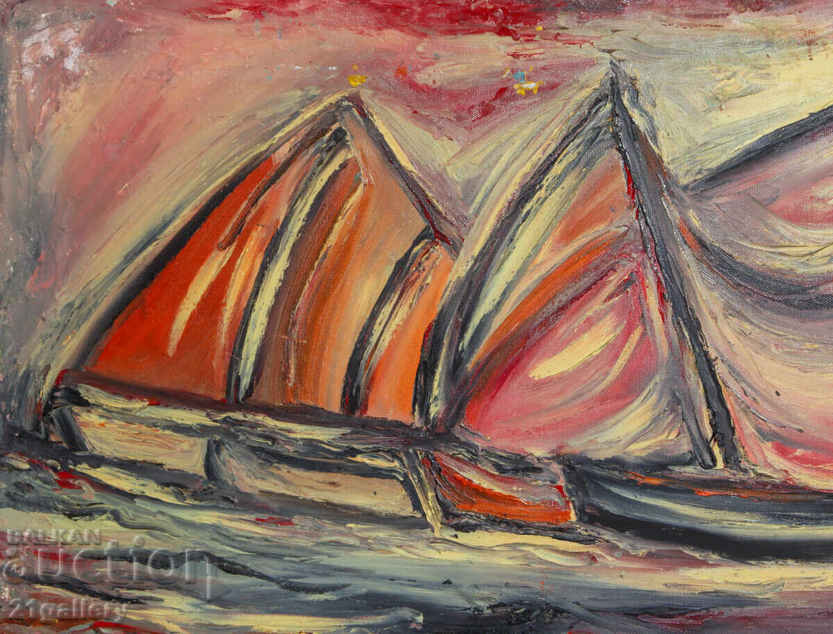 Livrarea Valentin Radenovski Uleiuri pe pânză peisaj marin Livrarea Valentin Radenovski Uleiuri pe pânză peisaj marin