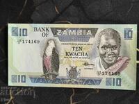 Banknote - Zambia - 10 Kwacha UNC | 1980s - 1988