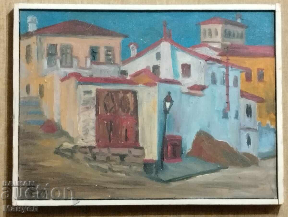 Πίνακας, λάδι "Παλιά Πόλη", Πλόβντιβ με τιμή € 220.00 | 430.28 BGN