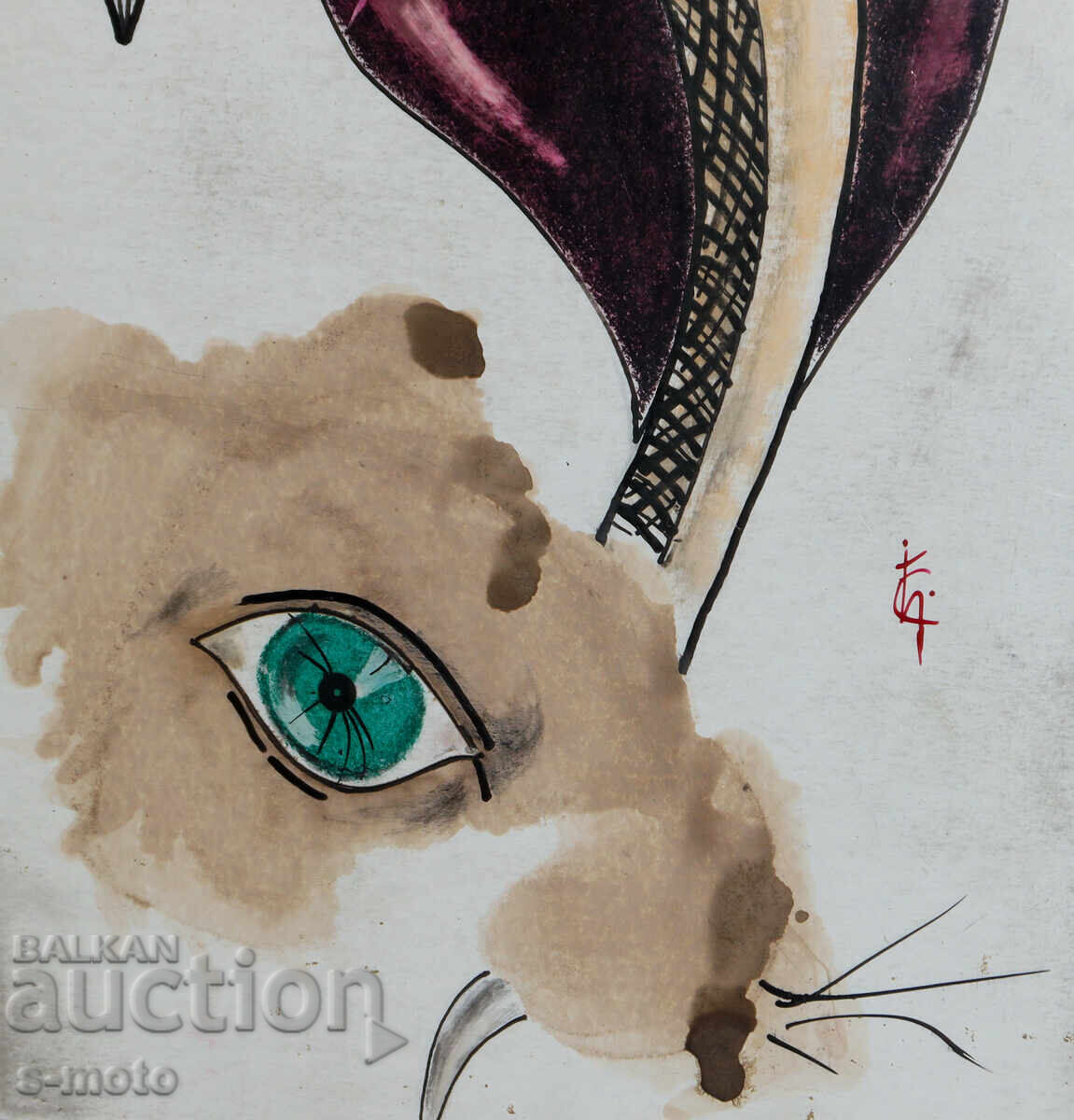 Hristo Kocev tablou compoziție abstractă - 5