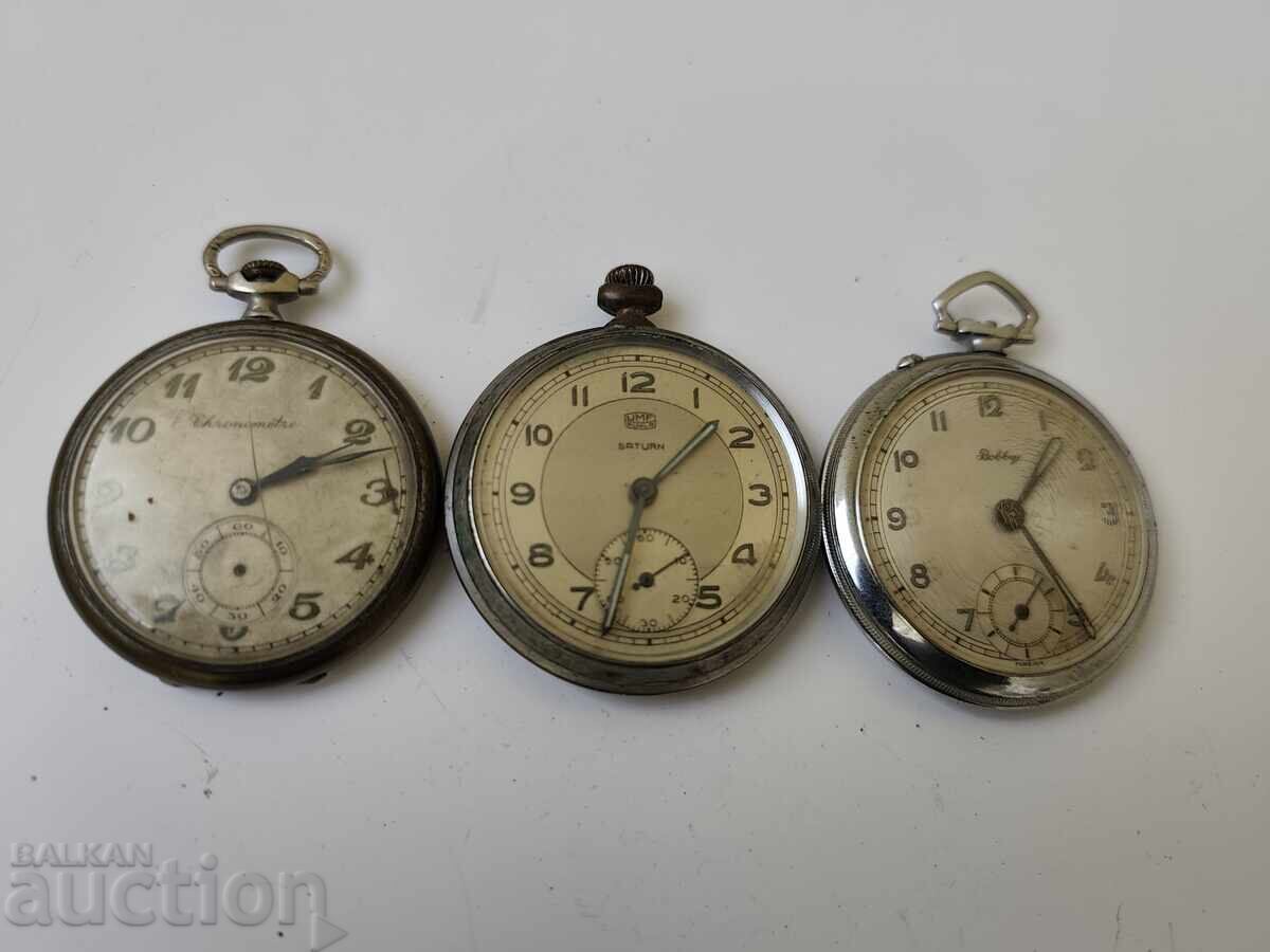 0.01€.Лот Стари Джобни часовници -Б.З.Ц. - 5 0.01€.Лот Стари Джобни часовници -Б.З.Ц. - 5