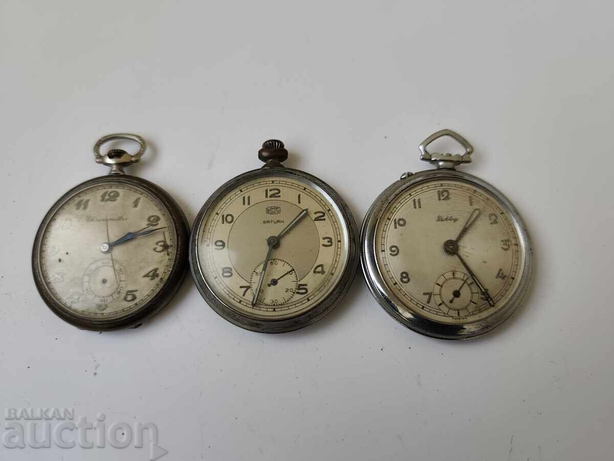 0.01€.Лот Стари Джобни часовници -Б.З.Ц. 0.01€.Лот Стари Джобни часовници -Б.З.Ц.