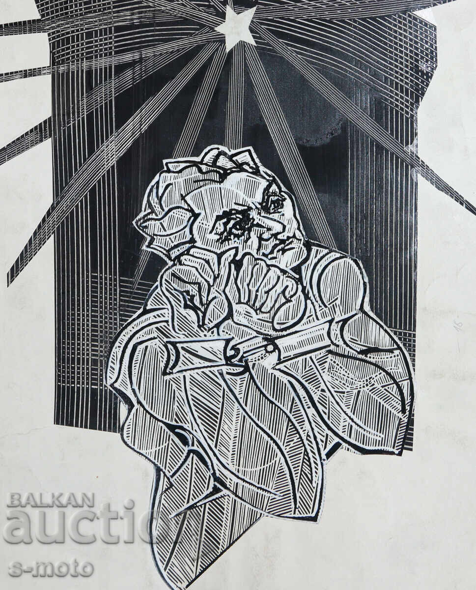 Petar Rashkov painting ink / tempera - 5