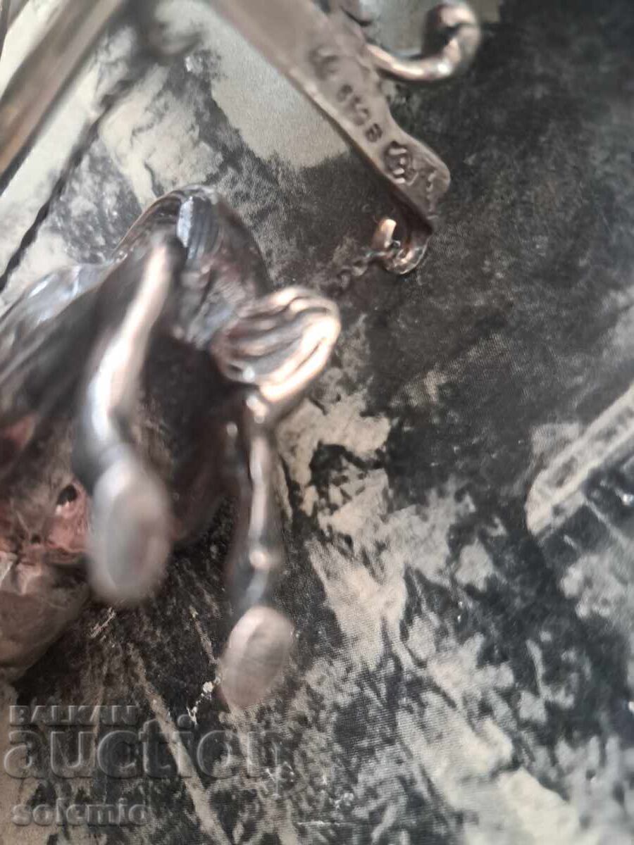 Сребърна статуетка - сребърна бойна колесница - 7