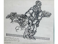 Petŭr Rashkov kartina tush ilyustratsiya