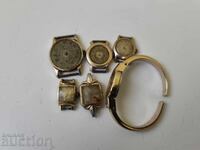 0,01€. Lot ceasuri vechi cu rame galbene - B.Z.C