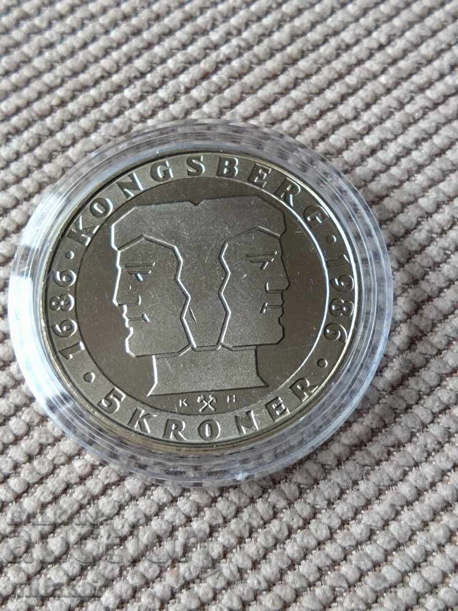 5 κορώνες 1986, Νορβηγία με τιμή € 2.00 | 3.91 BGN