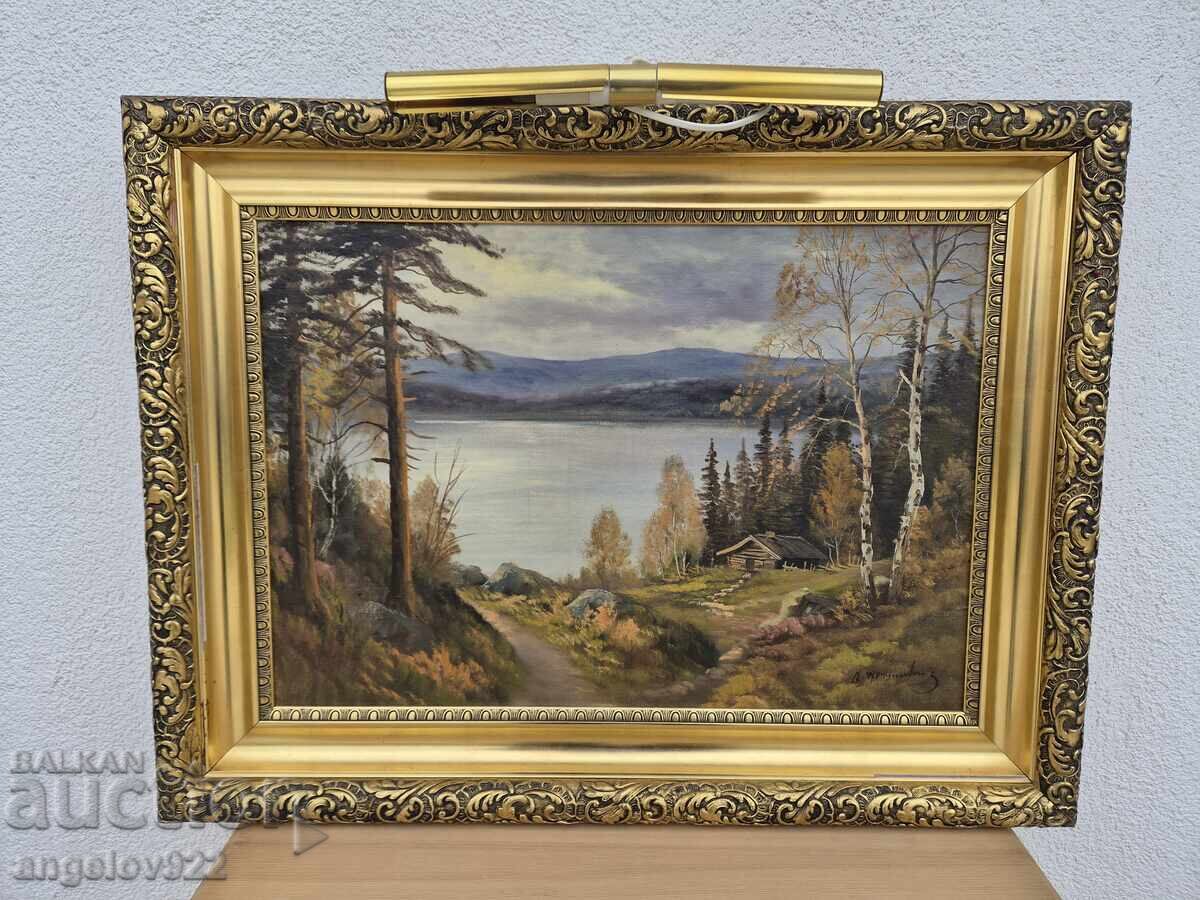 Pictura in ulei originala pe panza!!! cu preț € 1.61 | 3.15 BGN