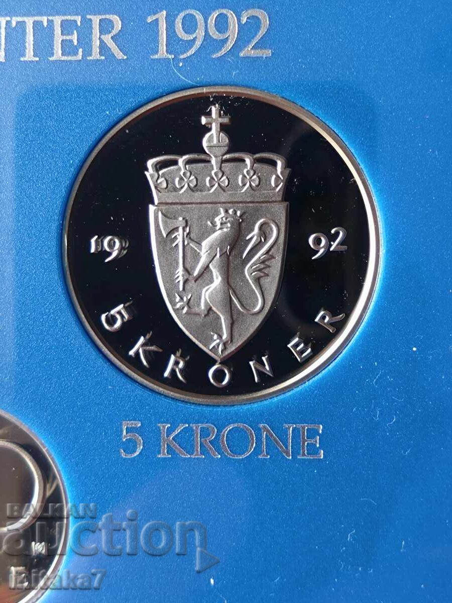 Set de monede, Norvegia, 1992 cu preț € 12.00 | 23.47 BGN Set de monede, Norvegia, 1992 cu preț € 12.00 | 23.47 BGN