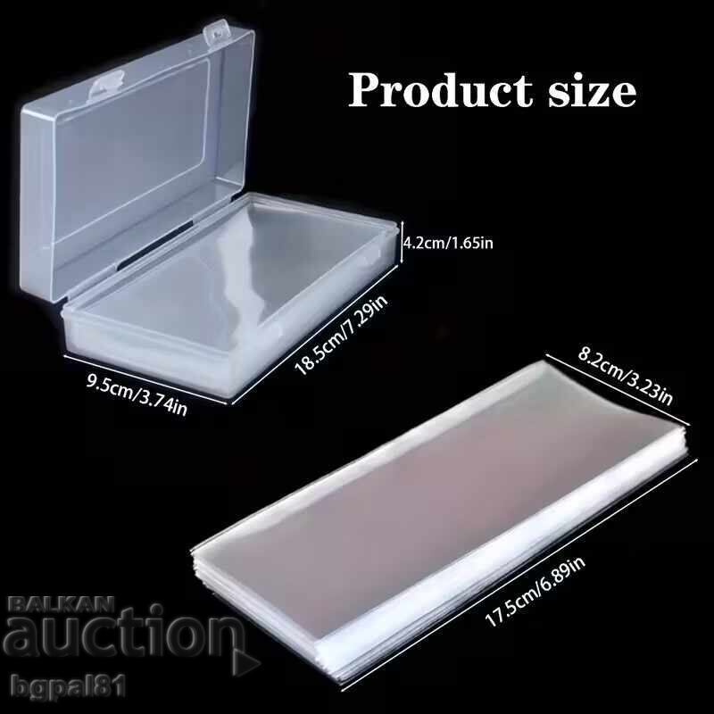 Cutie de depozitare pentru bancnote (+ 100 de buzunare) Transparentă - 7 Cutie de depozitare pentru bancnote (+ 100 de buzunare) Transparentă - 7