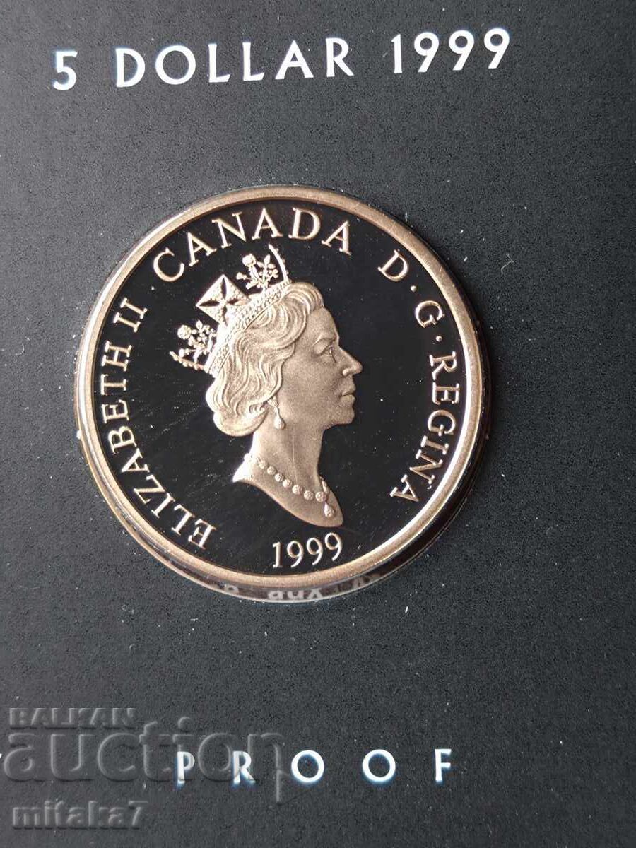 Δημοπρασία Σετ 5 κορώνες Νορβηγίας/5 δολάρια Καναδά, 1999