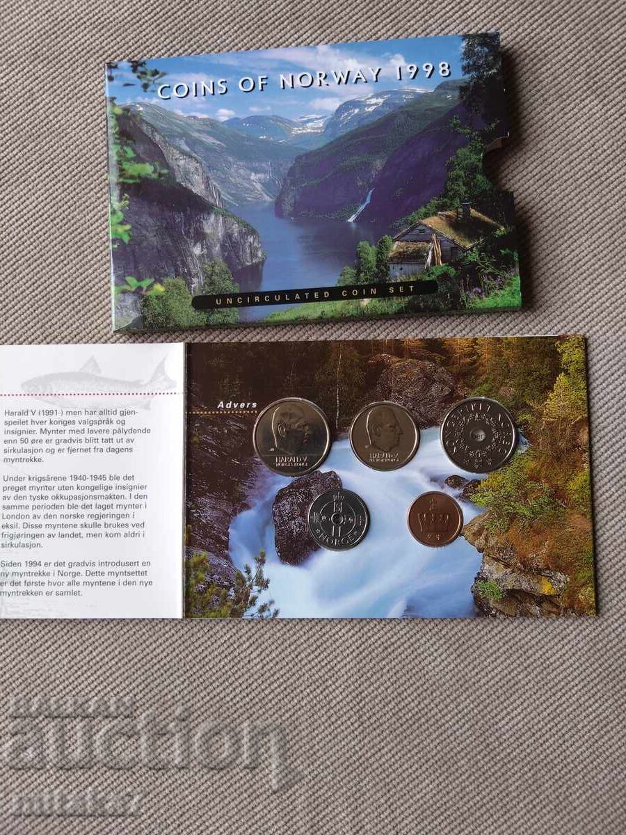 Set of coins, Norway, 1998. with price € 10.00 | 19.56 BGN Set of coins, Norway, 1998. with price € 10.00 | 19.56 BGN